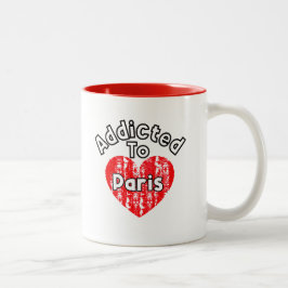 Bicolor Taza Addicted to Paris