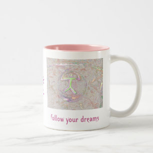 Bicolor Taza afortunada de la sonata de Indalo