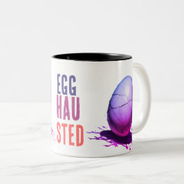 Bicolor Taza Agotada – Regalo Divertido de Autocuidado par