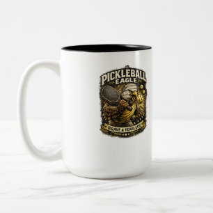 Bicolor Taza Águila de Pickleball Vintage – Pi Valiente y