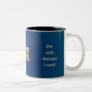 Bicolor Taza Amante de Libros de Cachorro Leyendo - Libros