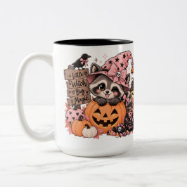 Bicolor Taza Amigo Mapache Encantador