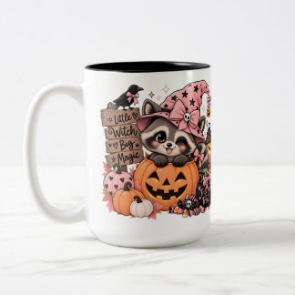 Bicolor Taza Amigo Mapache Encantador