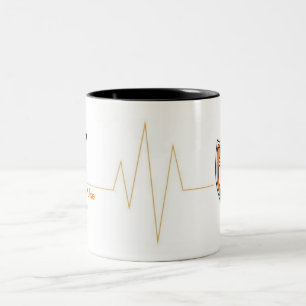 Bicolor Taza anaranjada #7 del pulso