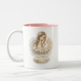 Bicolor Taza Ángel de Flor Celestial