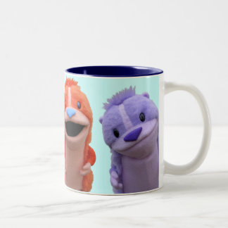 Bicolor Taza animal linda estupenda