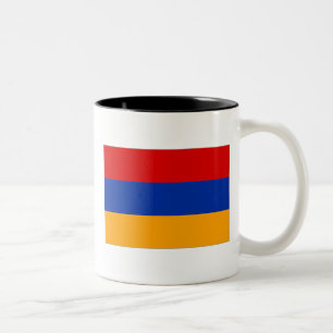 Bicolor Taza armenia de la bandera