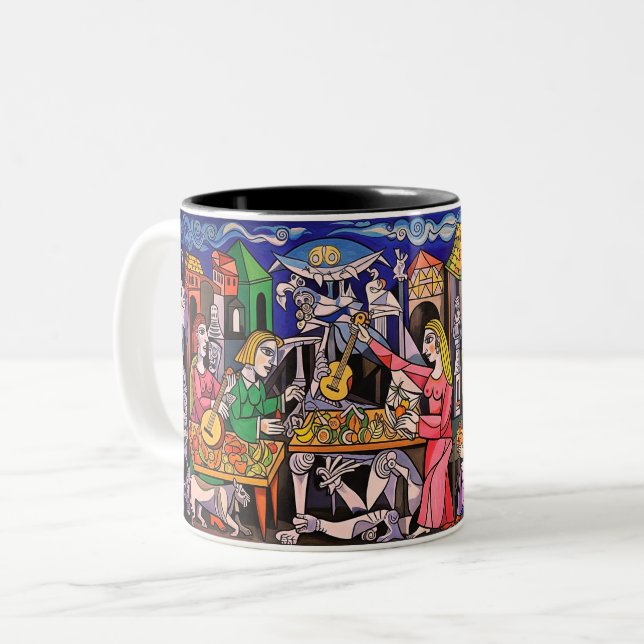 Bicolor Taza Artística (Anverso izquierdo)