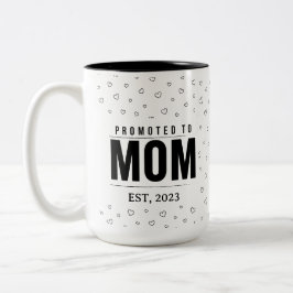 Bicolor Taza Ascendida a Mamá 2023 Regalo de Nueva Mamá