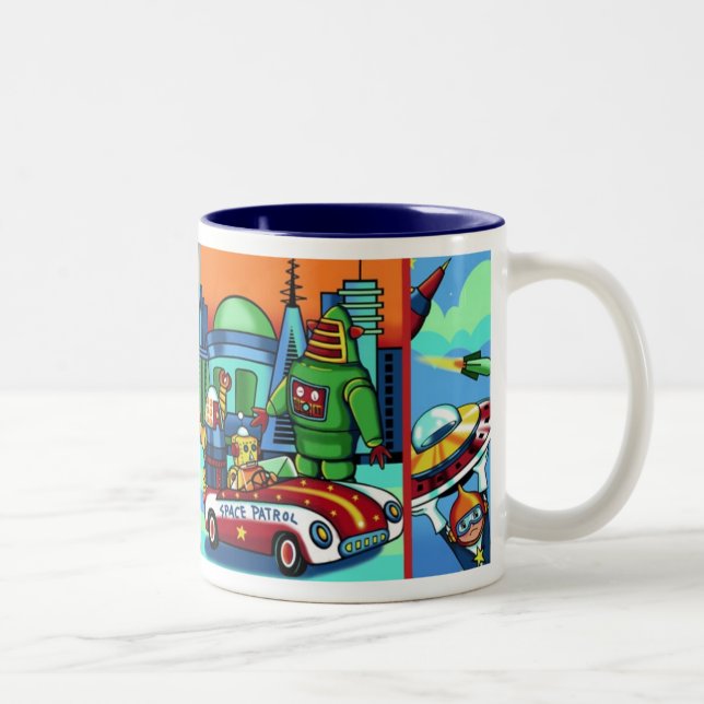 Bicolor Taza atómica de la ciudad (Derecha)