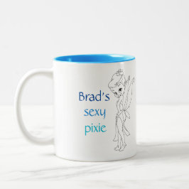 Bicolor Taza atractiva del duendecillo del kilómetro