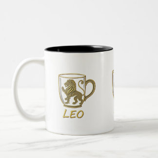Bicolor Taza audaz del zodiaco Leo