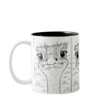 Taza avestruz tonto