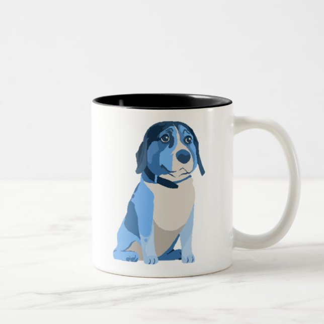 Bicolor Taza azul de Ned (Derecha)