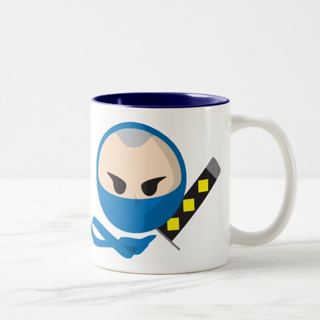 Bicolor Taza azul de Ninja (Derecha)