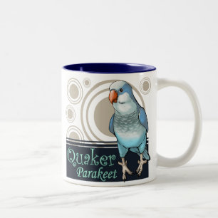 Bicolor Taza azul del Quaker