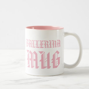 Bicolor Taza Bailarina Taza Divertida para Niñas con Lem