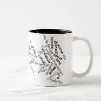 Bicolor Taza "baja" conmovedora de la carrera