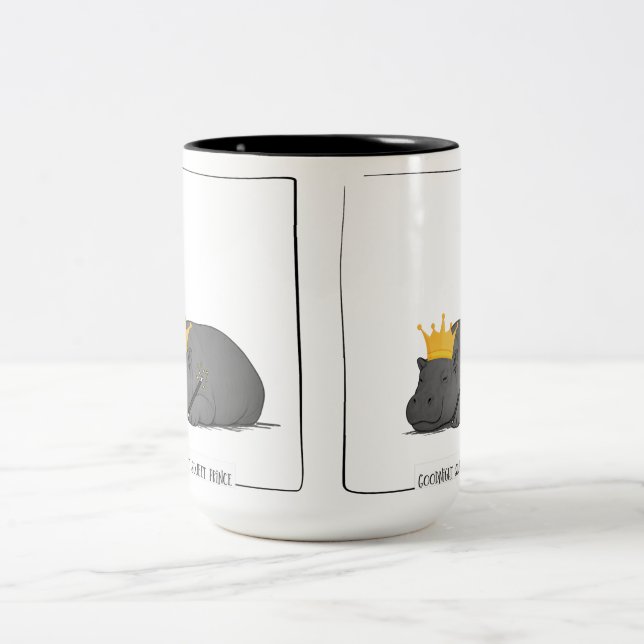 Bicolor Taza - Bebé Hipopótamo Pigmeo (Centro)