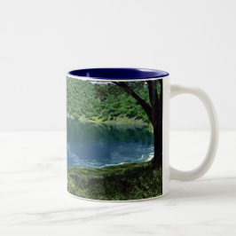Bicolor Taza Beside Deep Waters