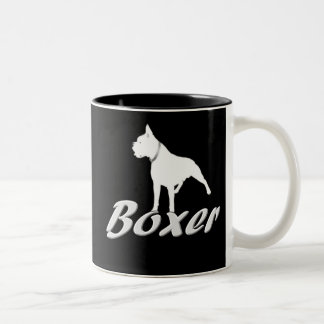 Bicolor Taza blanca del boxeador