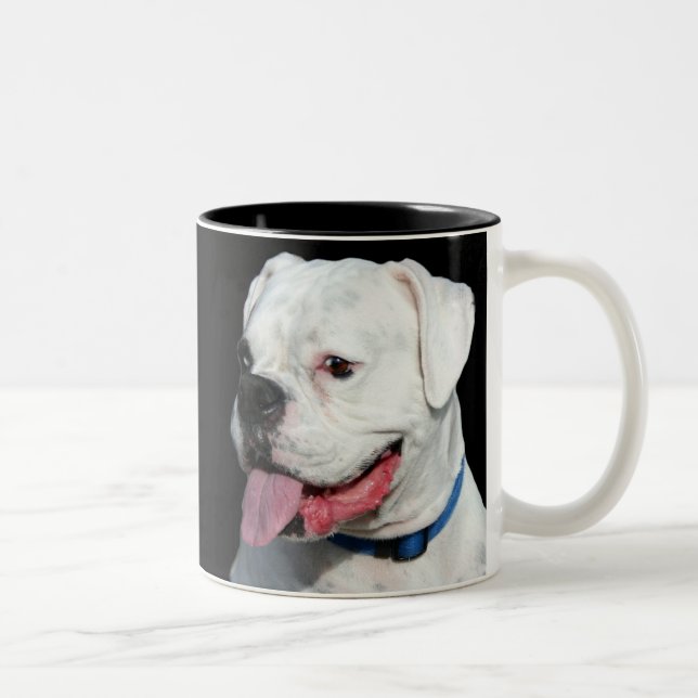 Bicolor Taza blanca del boxeador (Derecha)