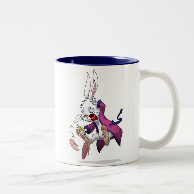 Bicolor Taza blanca del conejo (Derecha)