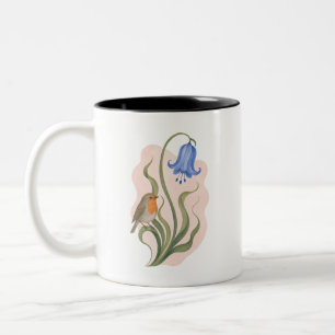 Bicolor Taza Bluebell y Robin