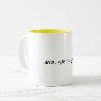 Bicolor Taza Bonita con Verso Español