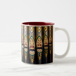 Bicolor Taza bonita de los tubos de órgano