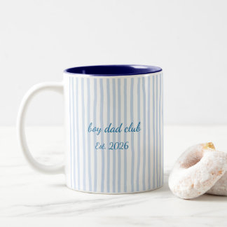 Bicolor Taza Boy Dad Club Est 2026 – Papá de franja azul p