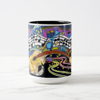 Bicolor Taza Bucking de la guitarra