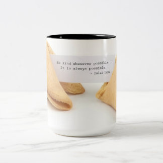 Bicolor Taza buena de la galleta de la suerte