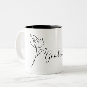 Bicolor Taza "Buenas Vibraciones" Rosa