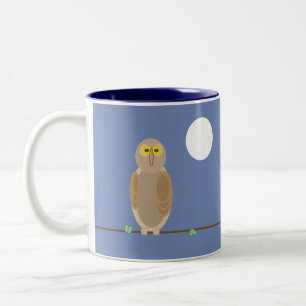 Bicolor Taza - Búho y Luna