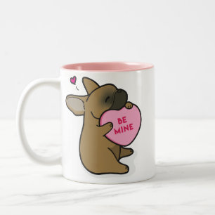 Bicolor Taza Bulldog-Roja del cervatillo del 2015-French