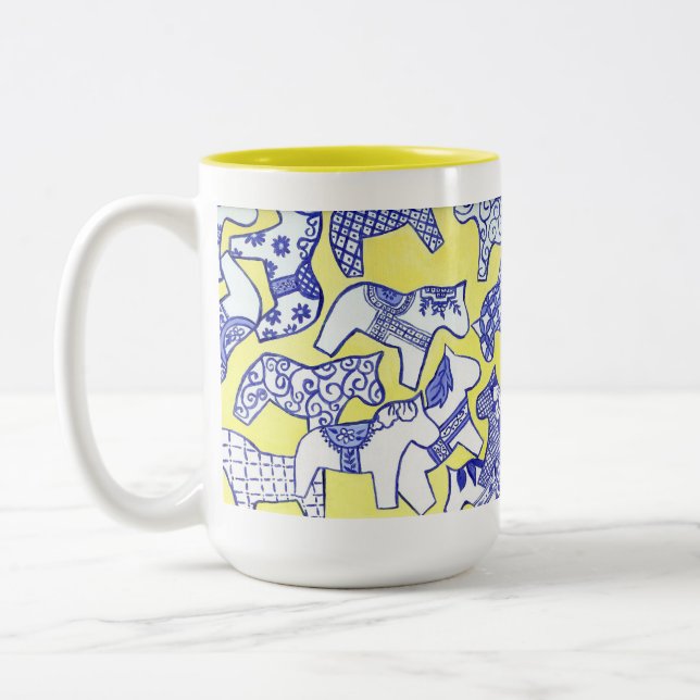 Bicolor Taza Caballo Dala (Izquierda)