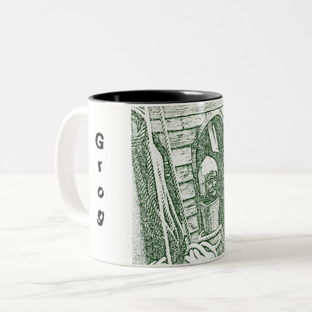 Bicolor Taza – Cabrestante histórico para Grog (Anverso izquierdo)