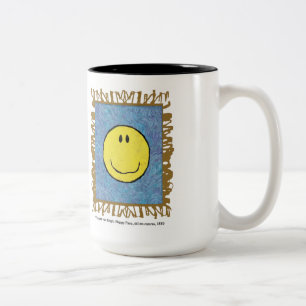 Bicolor taza cara feliz van gogh