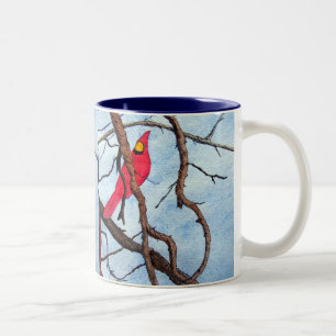 Bicolor Taza cardinal