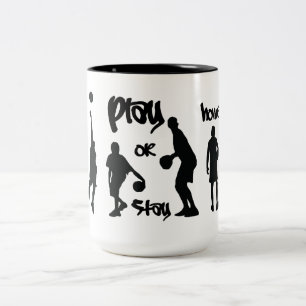 Bicolor Taza casera del juego o de la estancia