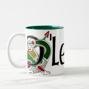 Bicolor Taza céltica del dragón de O'Leary