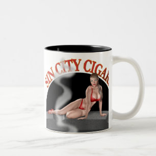 Bicolor Taza chica del bikini" de los cigarros de Sin City