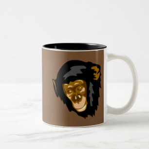 Bicolor Taza - chimpancé