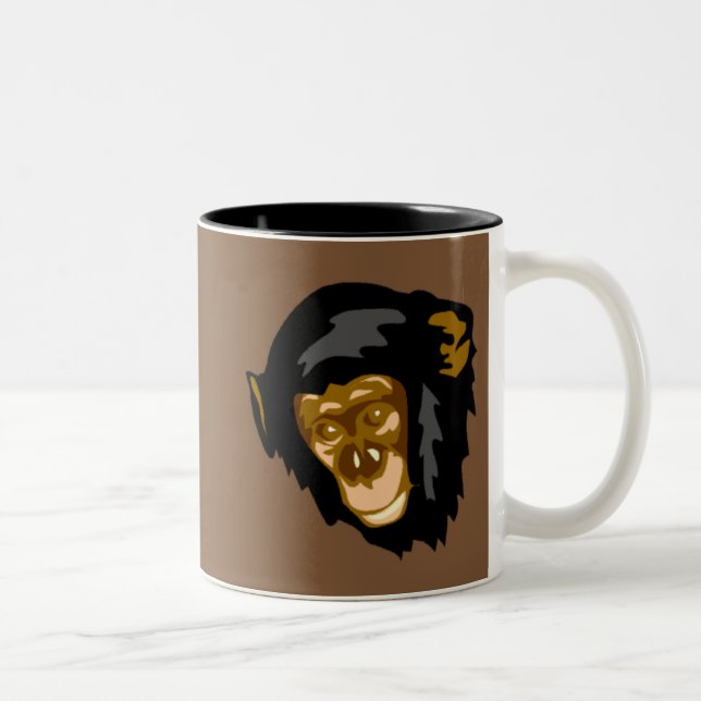 Bicolor Taza - chimpancé (Derecha)