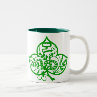 Bicolor Taza china de la serpiente