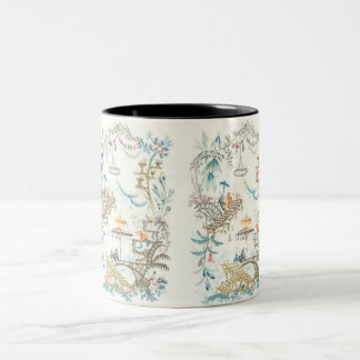 Bicolor Taza china del Arabesque