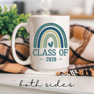 Bicolor Taza Clase de 2026, Regalo de Graduación Personali