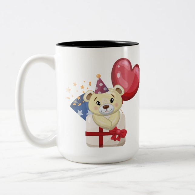 Bicolor Taza clásica, 15 oz (Izquierda)