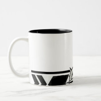 Bicolor Taza Clásica de Patrón Tribal Geométrico Blanco y 